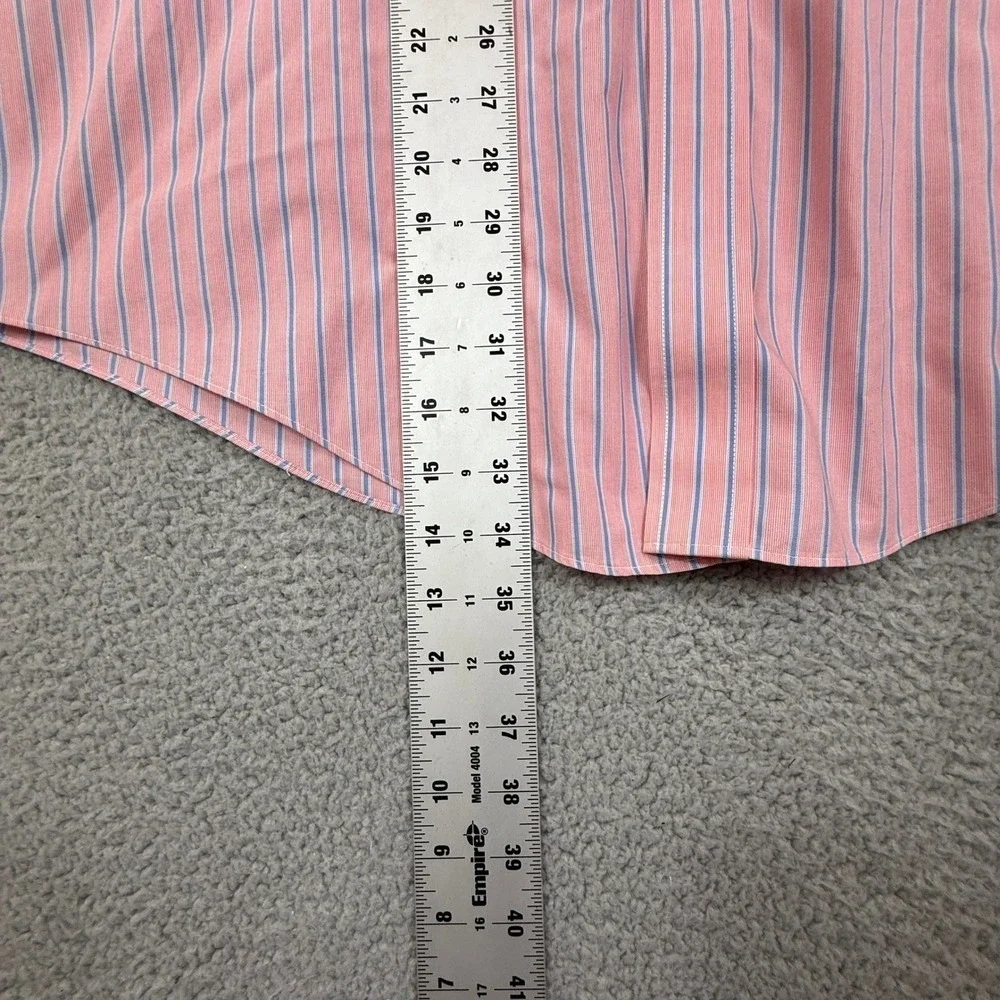 Brooks Brothers Mens Striped Button Down Shirt Slim Fit‎ Non Iron Dress Shirt